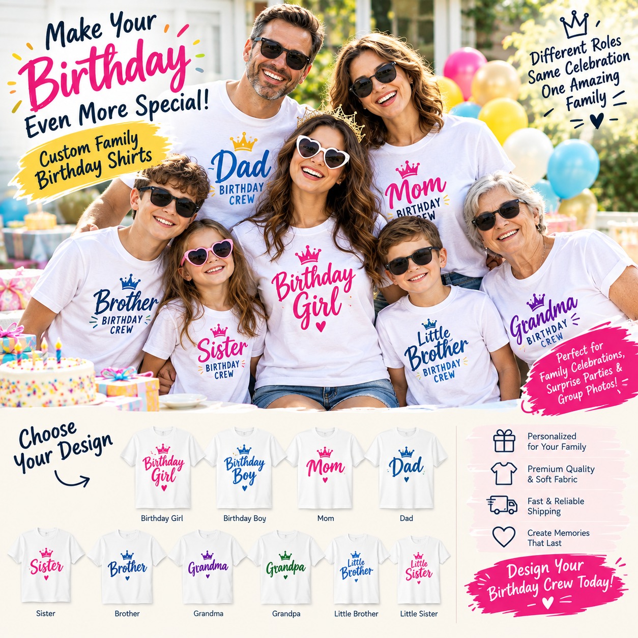 Birthday Squad • Custom Family Set